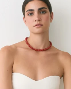 Cerise Beaded Necklace