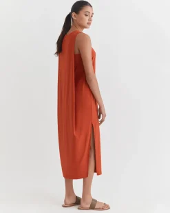 Drape-Back Dress