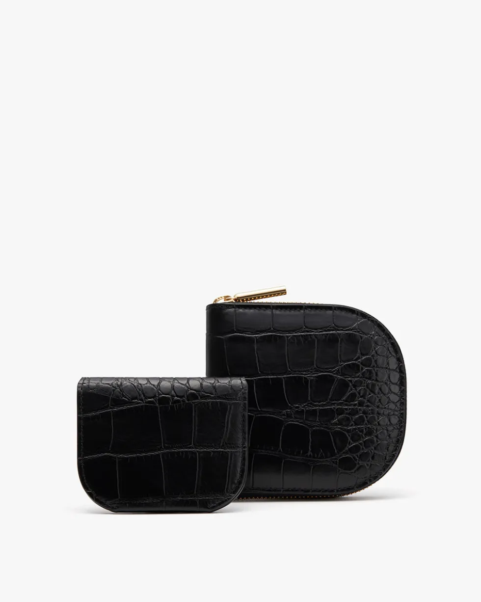 Duo Small Zip Wallet (Croco)