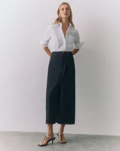 Front Slit Maxi Skirt