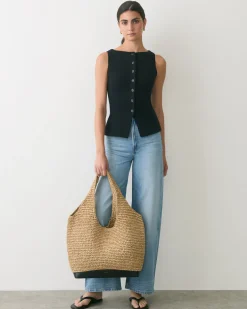 Large Raffia Tote