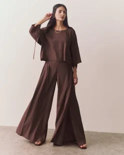 Linen Adjustable Sleeve Top