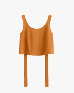 Linen Cropped Tank