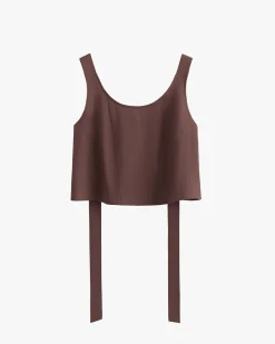 Linen Cropped Tank