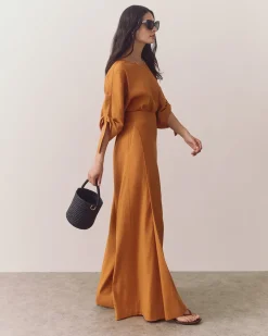 Linen Pleated Pants