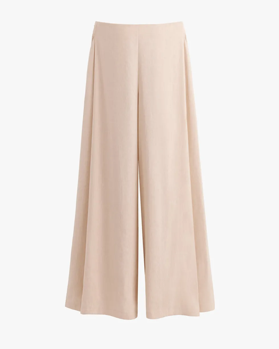 Linen Pleated Pants