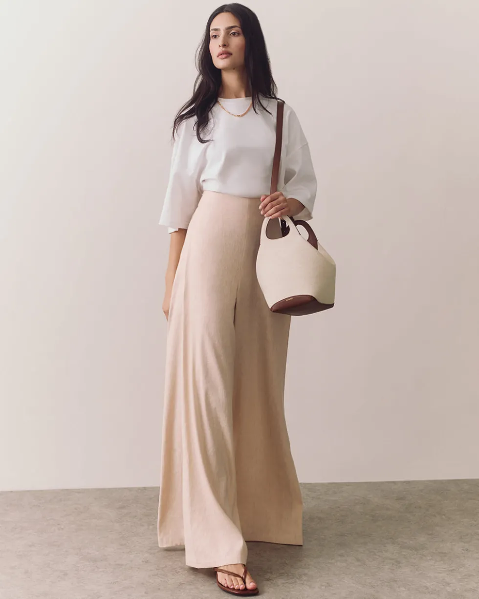 Linen Pleated Pants