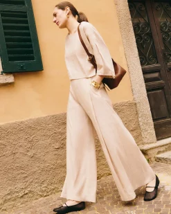 Linen Pleated Pants