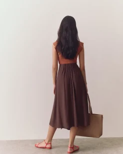 Linen Wrap Skirt