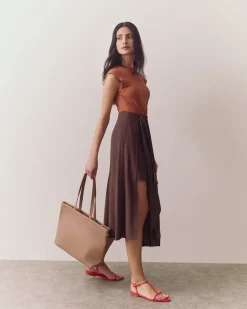 Linen Wrap Skirt