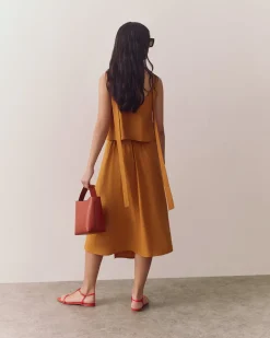 Linen Wrap Skirt