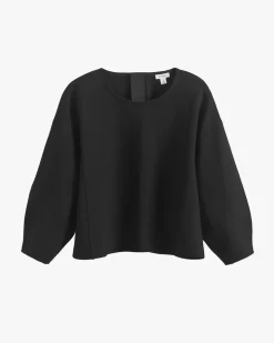 Ponte Balloon Sleeve Top