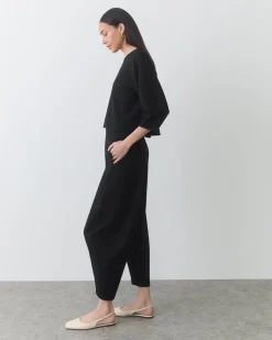 Ponte Balloon Sleeve Top