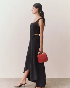 Silk Cut out Dress