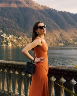 Silk Cut out Dress