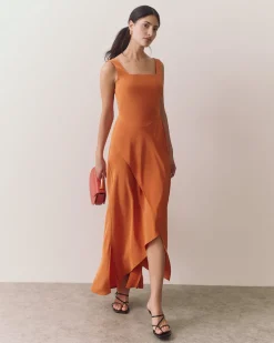 Silk Cut out Dress