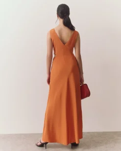Silk Cut out Dress