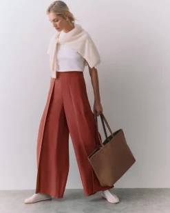 Silk Pleated Pant