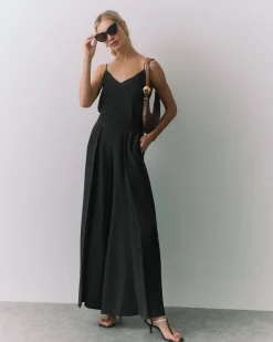Silk Pleated Pant
