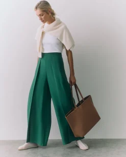 Silk Pleated Pant