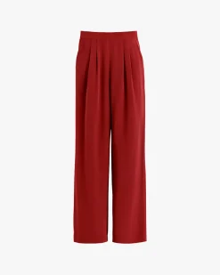 Silk Wide-Leg Pant