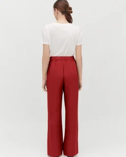 Silk Wide-Leg Pant