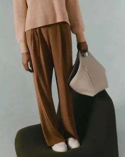 Silk Wide-Leg Pant