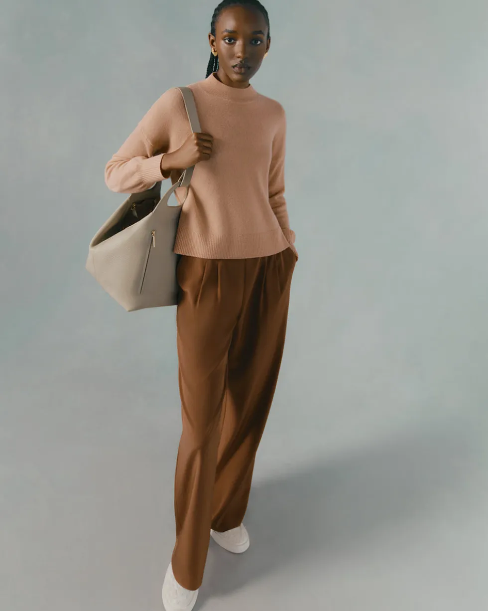 Silk Wide-Leg Pant