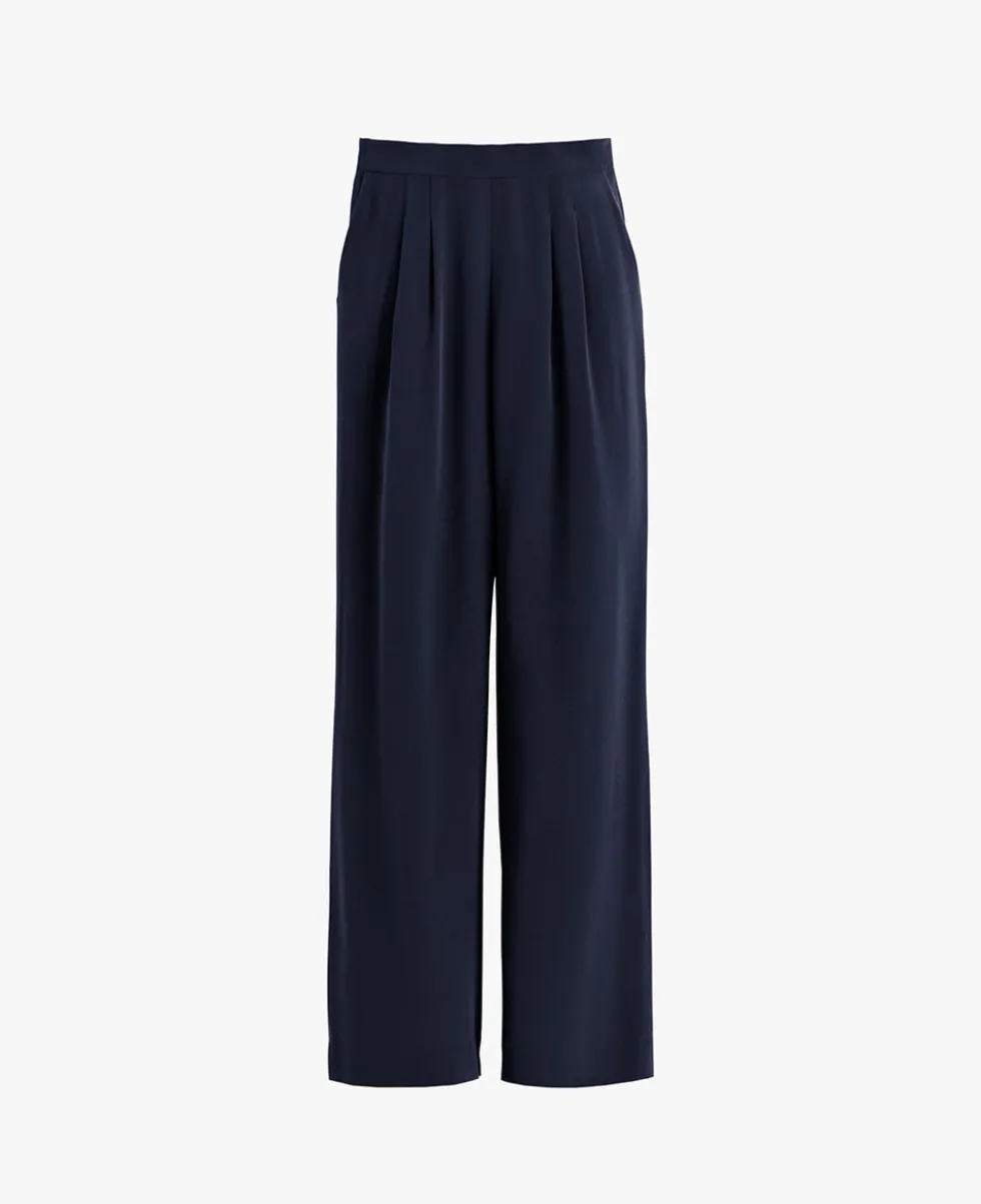 Silk Wide-Leg Pant