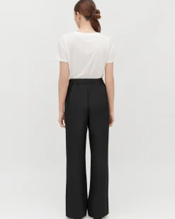 Silk Wide-Leg Pant