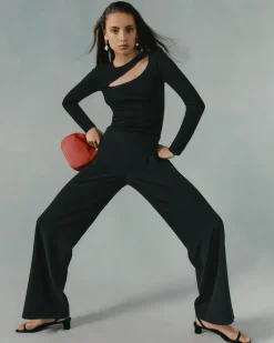 Silk Wide-Leg Pant