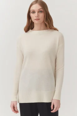 Single-Origin Cashmere Funnel Neck Sweater