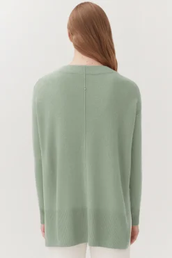 Single-Origin Cashmere Funnel Neck Sweater