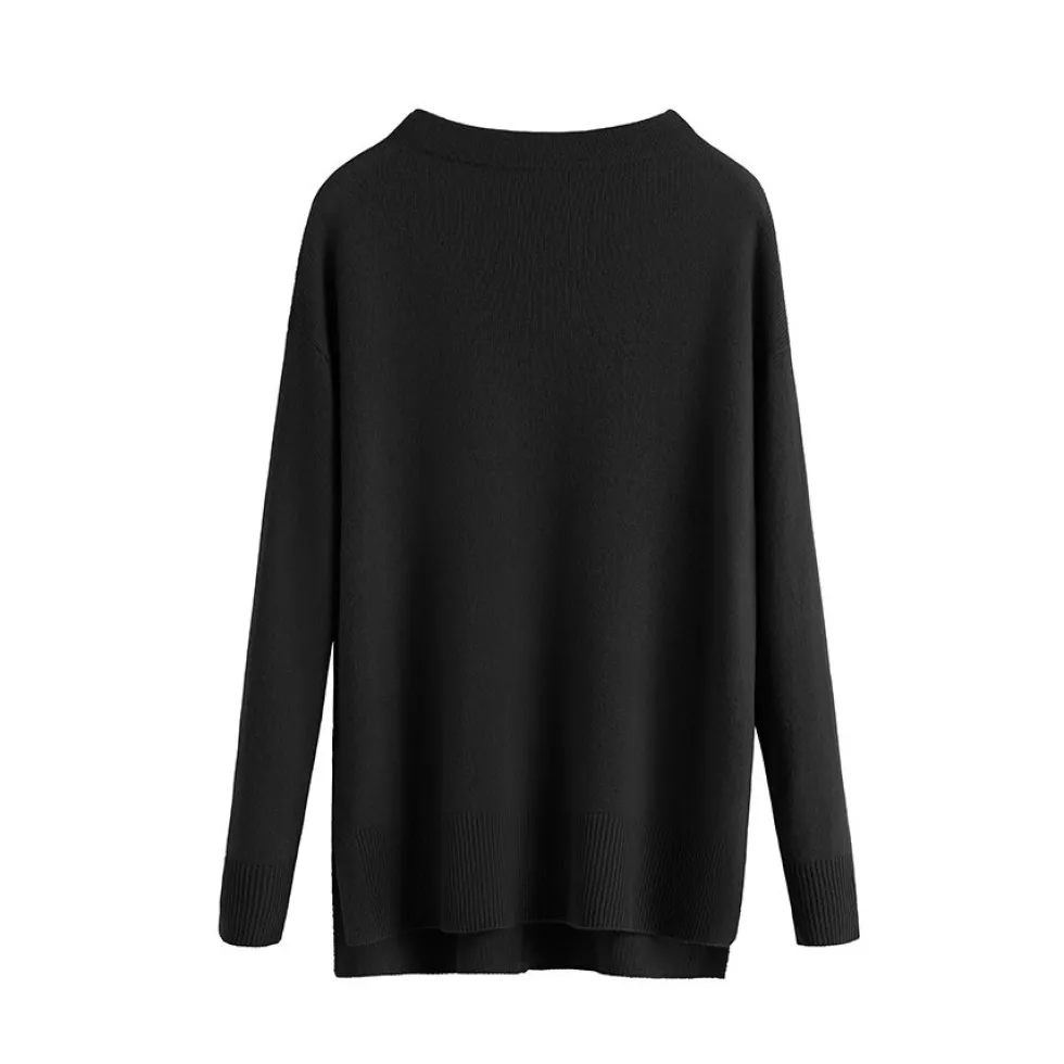 Single-Origin Cashmere Funnel Neck Sweater