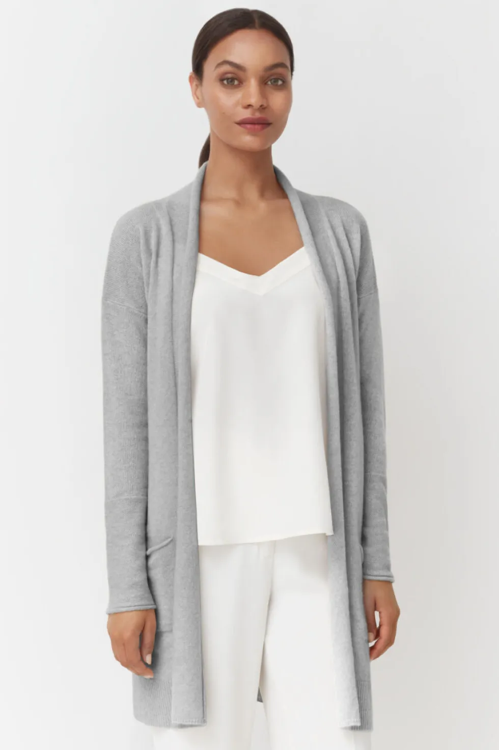 Single-Origin Cashmere Long Cardigan