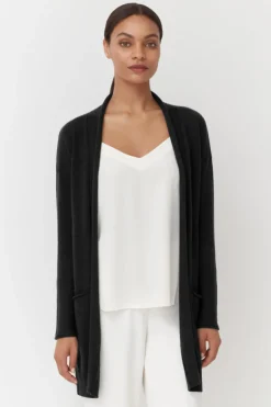 Single-Origin Cashmere Long Cardigan