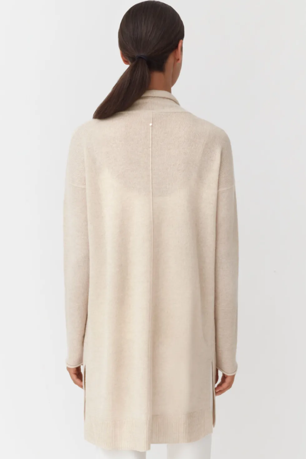 Single-Origin Cashmere Long Cardigan