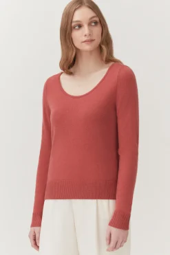 Single-Origin Cashmere Scoop Neck Sweater