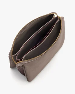 Tria Clutch (Suede/Snake)