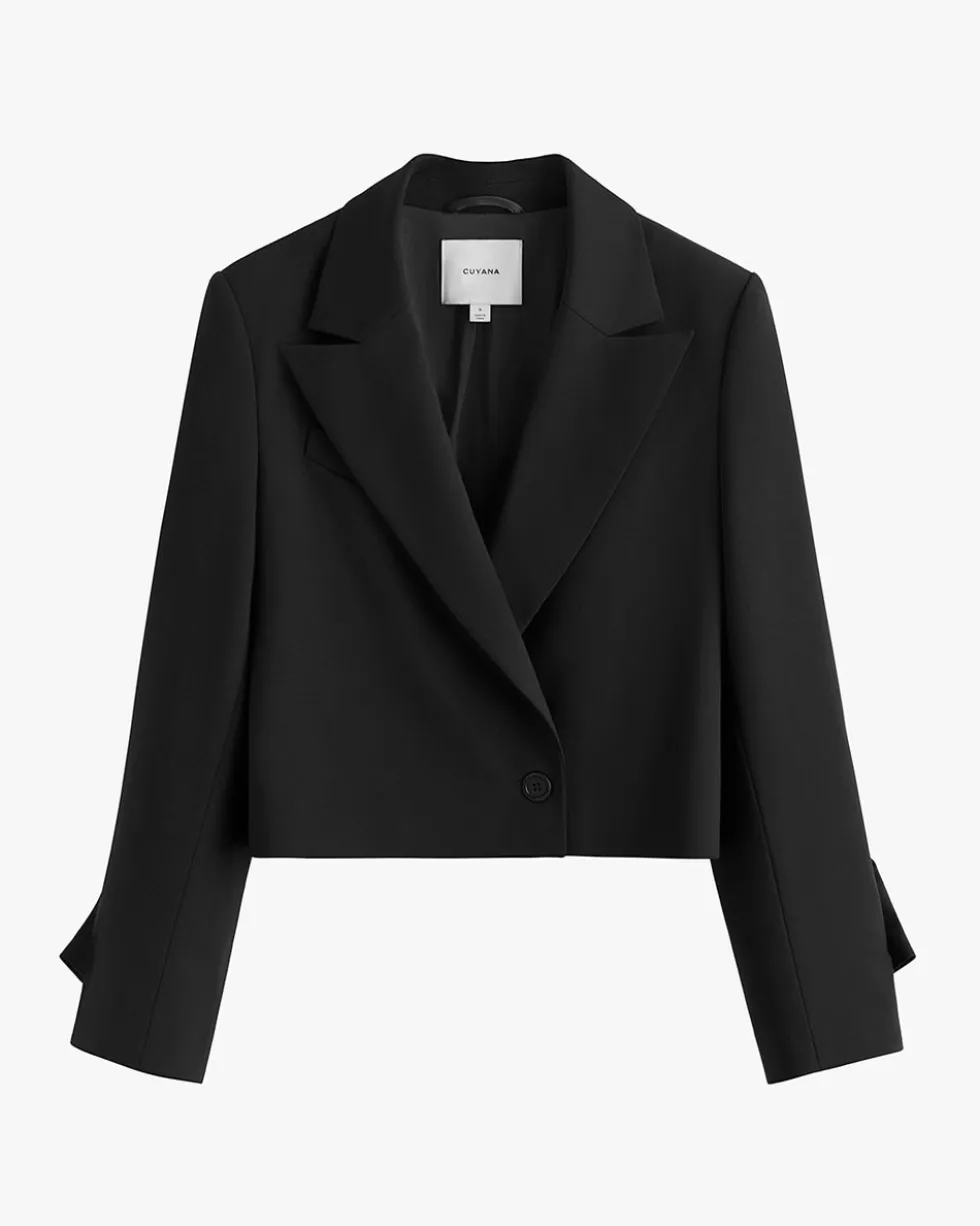 Wool Cropped Blazer
