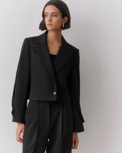 Wool Cropped Blazer