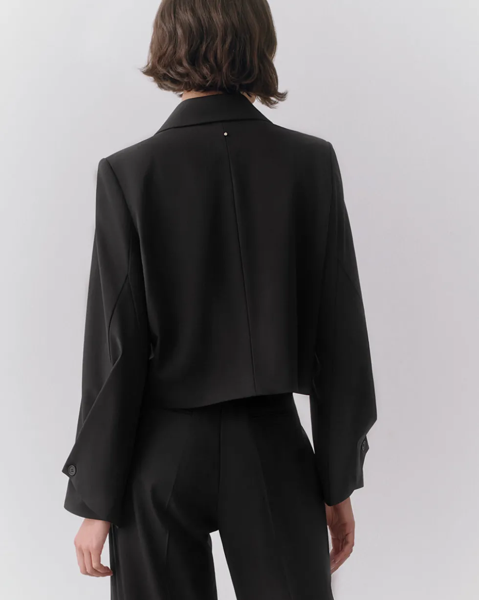 Wool Cropped Blazer