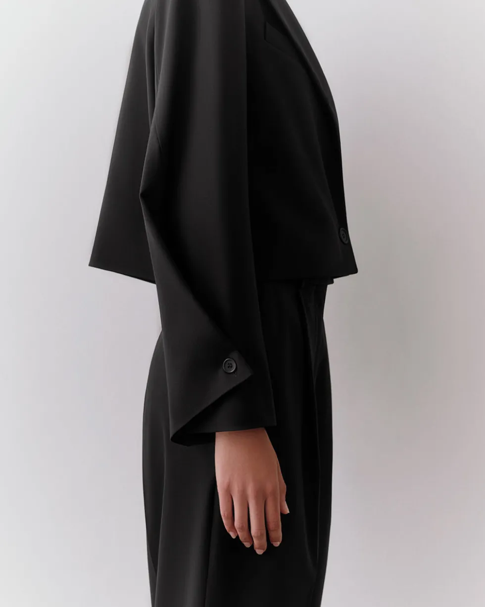 Wool Cropped Blazer