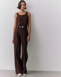 Wool Wide Leg Pant