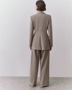 Wool Wide Leg Pant