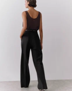 Wool Wide Leg Pant